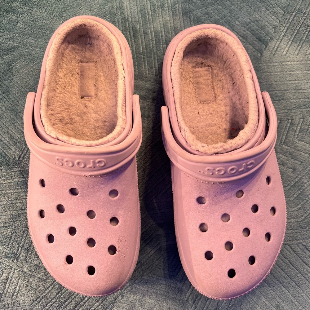 Purple crocs